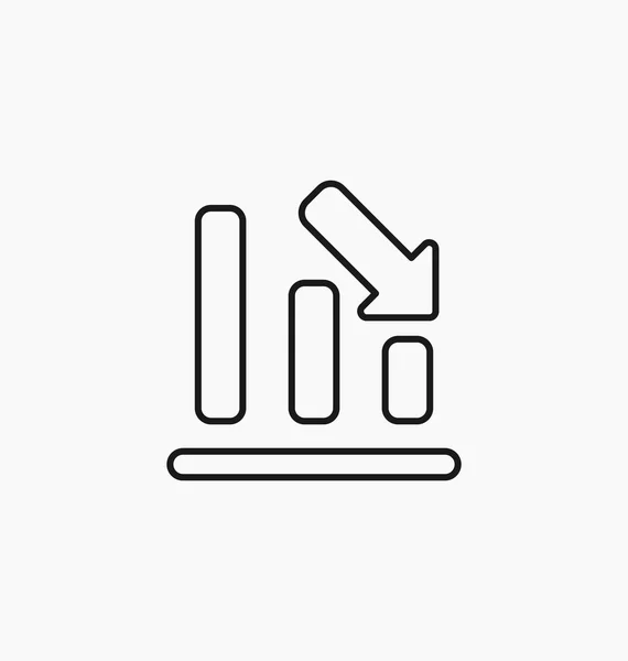 Gráfico símbolo de barra de icono para el diseño del sitio web, logotipo, aplicación, interfaz de usuario. Vector — Archivo Imágenes Vectoriales