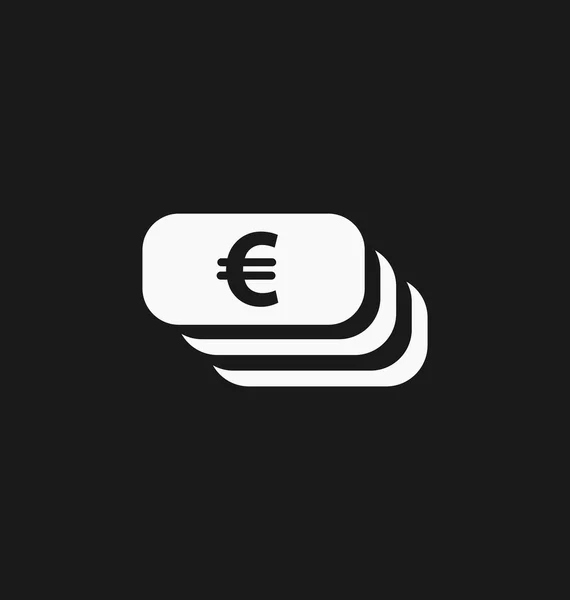 Символ євро. Європейська валюта значок — стоковий вектор