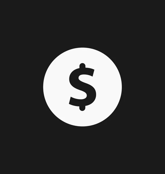 Dollár szimbólum. USD valuta ikon — Stock Vector