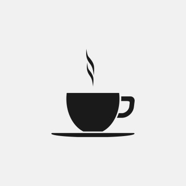 Kahve fincanı vektör düz simgesi