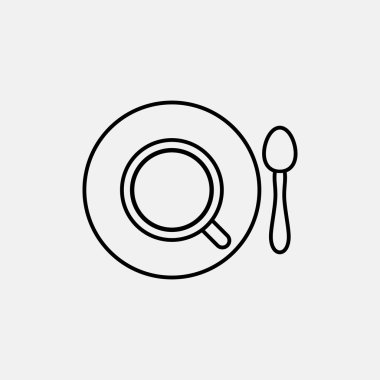 Kahve fincanı vektör düz simgesi