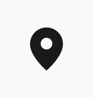 Konum simgesini işaret illüstrasyon vektör