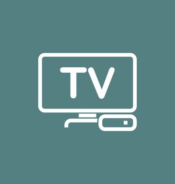 TV kutusu / IPTV vektör simgesi