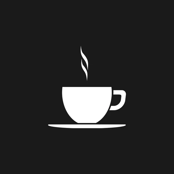 Koffiekopje vector platte pictogram — Stockvector