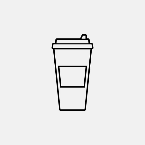 Coffee cup vector flat icon — Stock Vector