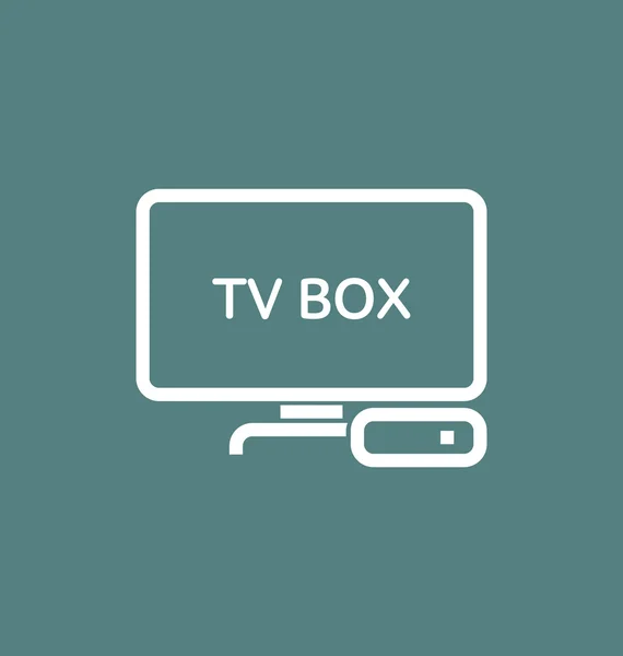 TV-box / Iptv vektor symbol — Stock vektor
