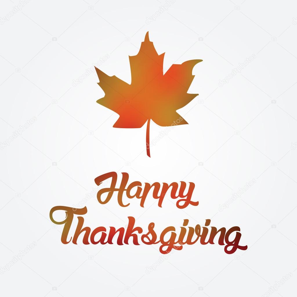 Thanksgiving greeting card vector illustration.