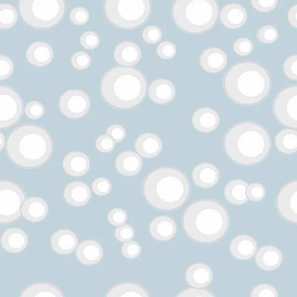 Jednolity wzór ilustracji wektorowych baniek mydlanych. Bańki mydlane na niebieskim tle. — Wektor stockowy