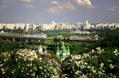  Botanik Bahçesi şehrin bir arka plan