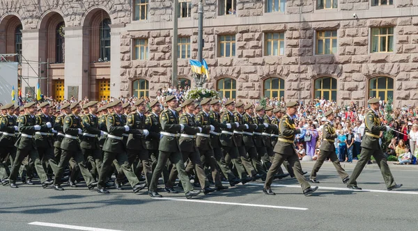 2021 Ukraina Kijowska Parada Wojskowa Dnia Rocznicy Niepodległości Ukrainy — Zdjęcie stockowe