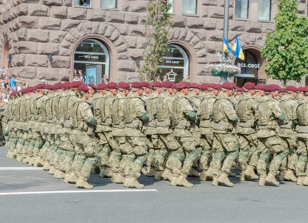 2021 Ukraina Kijowska Parada Wojskowa Dnia Rocznicy Niepodległości Ukrainy — Zdjęcie stockowe