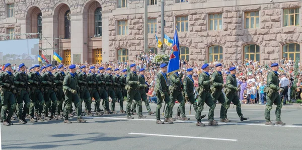 2021 Ukraina Kijowska Parada Wojskowa Dnia Rocznicy Niepodległości Ukrainy — Zdjęcie stockowe