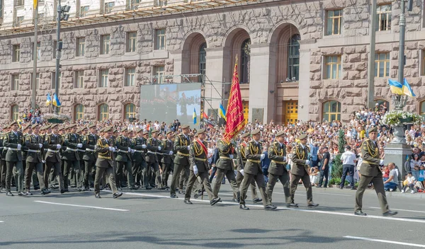 2021 Ukraina Kijowska Parada Wojskowa Dnia Rocznicy Niepodległości Ukrainy — Zdjęcie stockowe