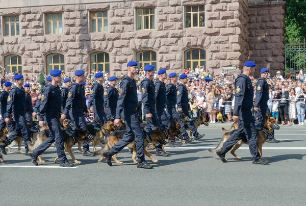 2021 Ukraina Kijowska Parada Wojskowa Dnia Rocznicy Niepodległości Ukrainy — Zdjęcie stockowe