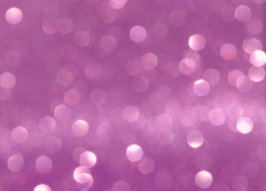 Bulanık mor arkaplan, bokeh etkisi yaratan parlak noktalar içerir. Bu ayar dijital sanat veya sunumlarda tasarım amaçları için uygundur.