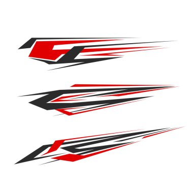 vektör çıkartma vinil araba paketleme şablonu