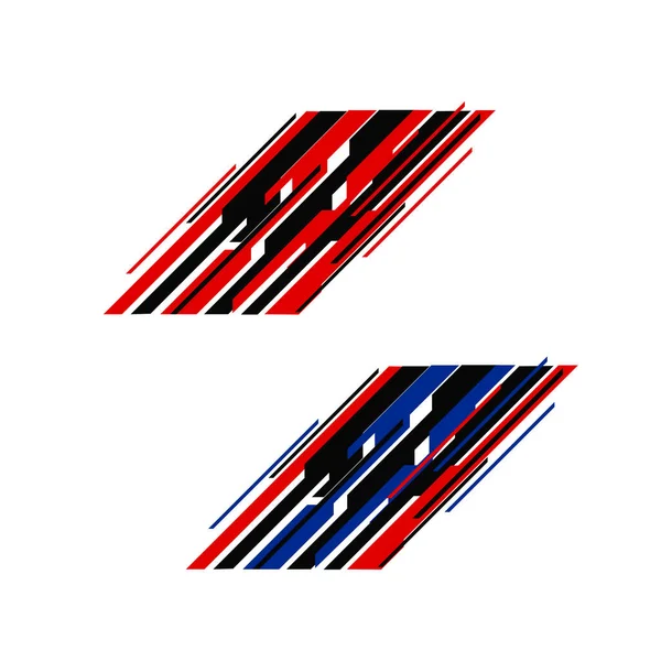 Yarış arabası vücut ambalajı vektör tasarımı