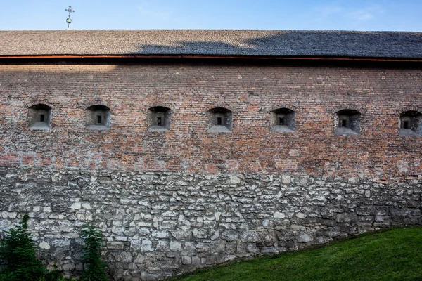 Burgziegelmauer — Stockfoto