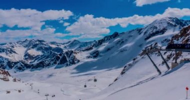 gondol Kaunertal, Avusturya.