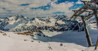 gondol Kaunertal, Avusturya.