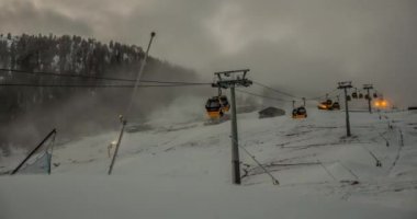 Gondol Livigno'da Timelapse
