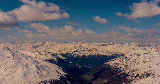 Italienische Alpen, gedreht im kaunertal, Österreich — Stockvideo