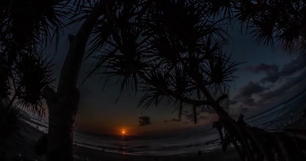 Sonnenaufgang Ozean motionlapse bali — Stockvideo