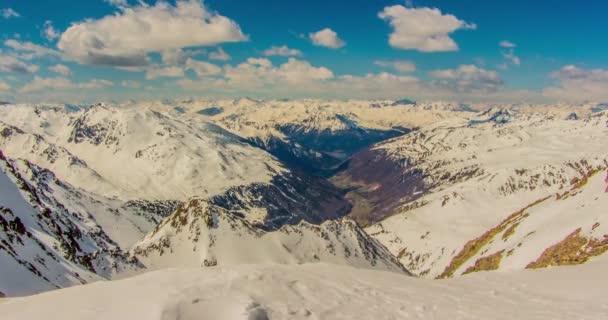 Italienska Alperna, skjuten i Kaunertal, Austria — Stockvideo