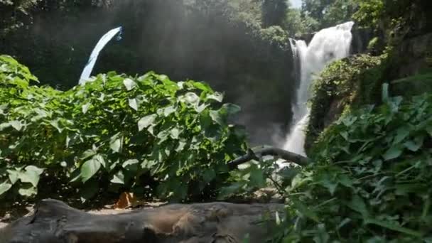 Beelden van een waterval op Bali — Stockvideo