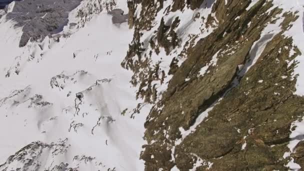 Mountains Tilt Aerial — Stock Video