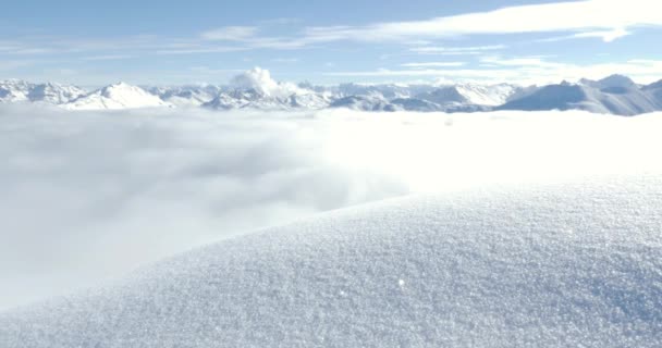 Alpes de nieve intactos — Vídeo de stock