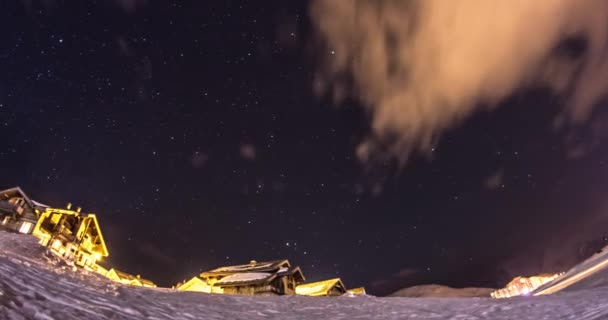 Timelapse stelle invernali — Video Stock