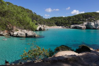 Cala Mitjana Körfezi ve plaj