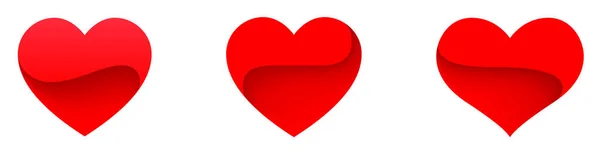 Sör Mükemmeliyet Vektör Kalpleri Ayarlandı Sevgililer Günü Şubat Klasik Tasarım — Stok Vektör