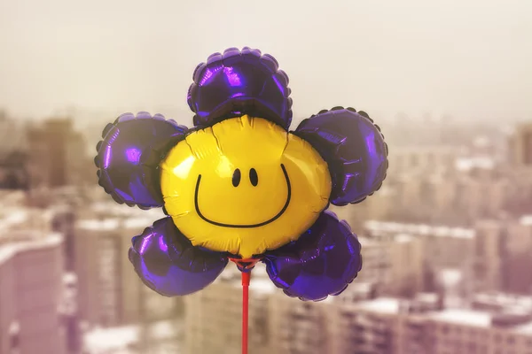 Globo de aire con la cara sonriente —  Fotos de Stock