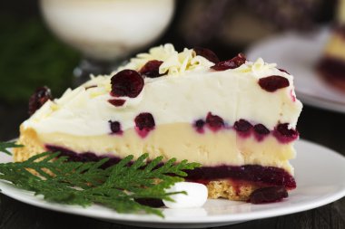 Xmas cheesecake ile kızılcık