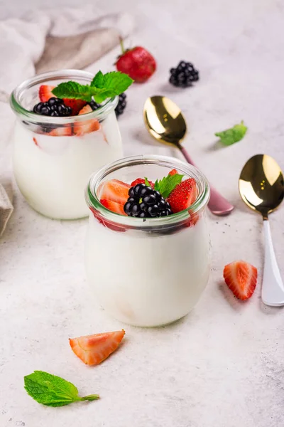 Greek yogurt with summer berries