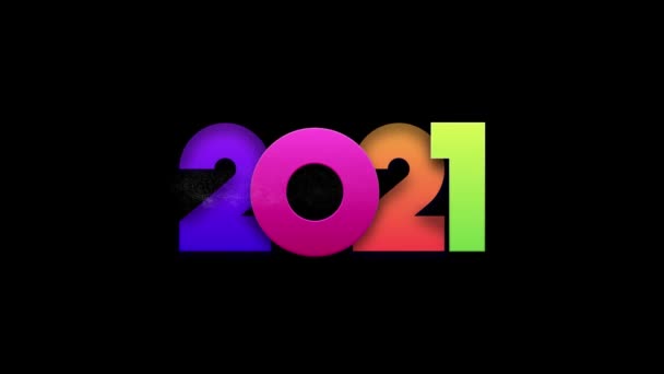 Salvapantallas Animados Año Nuevo 2021 Fotografías de stock