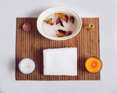 Sağlık için natürmort konuların Üstten Görünüm