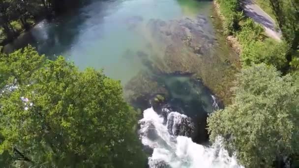 Низькоповітряне відео річки — стокове відео