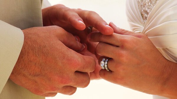 Обмен обручальными кольцами
