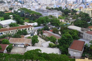 Saigon, ho chi minh cityscape anteni görüntülemek, vietnam