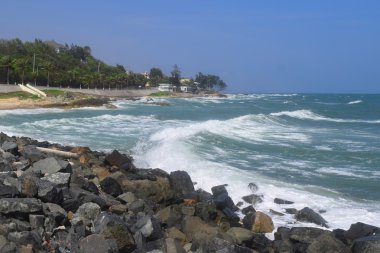 muine, vietnam güçlü dalga ile güzel tropikal plaj