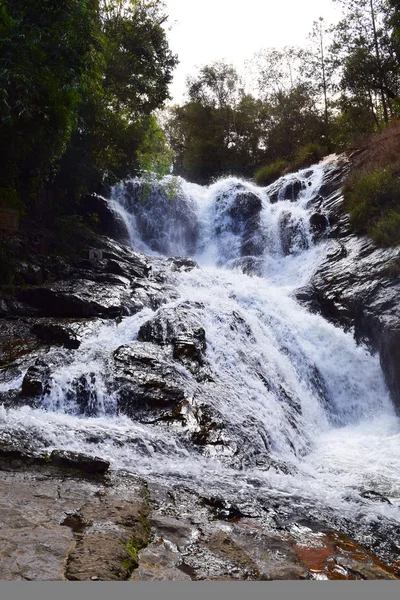 Tropické datanla vodopád v lese v dalat, vietnam — Stock fotografie