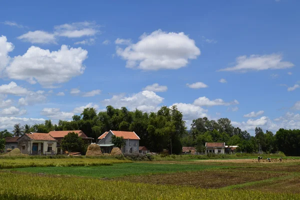 Aldea rural en Vietnam campo — Foto de Stock