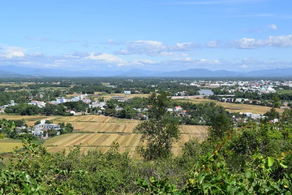 Luchtfoto van Zuidoost-Azië landelijk dorp — Stockfoto