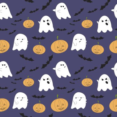 Cadılar Bayramı için vektörsüz desen.