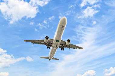 Barselona, İspanya; 5 Nisan 2025: Barcelona-El Prat Josep Tarradellas Havalimanı 'na inen bir Vueling Airbus A321