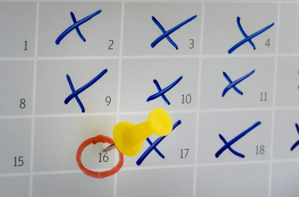 calendario para tachar