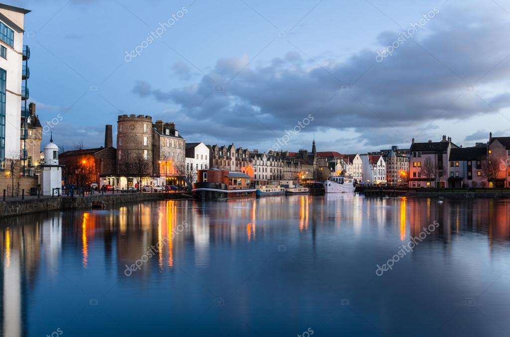Historic Leith Harbour at Twilight Stock Photo by ©Alpegor6 117303428